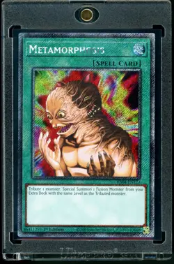 Metamorphosis RA04-EN123 Platinum Secret Rare Yugioh Quarter Century Stampede NM - Image 1