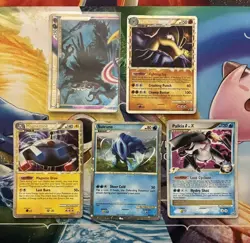 Vintage Pokemon Card Lot Holo Fire Machamp Suicune Palkia - Image 1