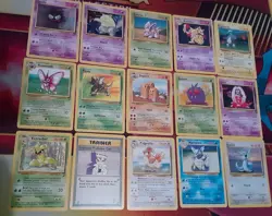 15 Base Set 2 Vintage Pokemon Cards (Lot #3) 6 Rares NM/LP - Image 1