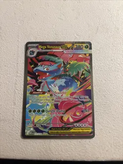 Mega Venusaur EX 177/132 Mega Evolution Holo MINT Condition Pokemon Card 2025 - Image 1