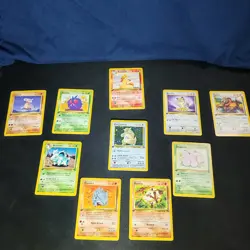 Pokemon TCG 1st Edition Lot of 10 Cards - Image 1