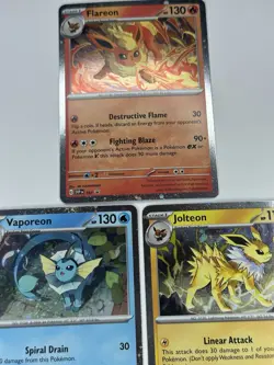 Prismatic Evolutions Poster Collection - Eeveelution Promo Cards Cosmo Holo - Image 1