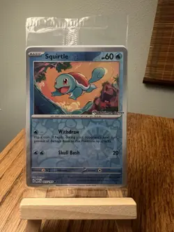 Pokemon Center Exclusive Squirtle Reverse Holo Promo Card #007 Sealed - Image 1