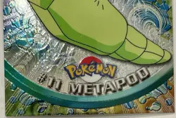 METAPOD#11, Series 1 - 2000, Topps TV Animation Edition Chrome Pokemon Card - Image 3