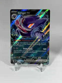 Gengar ex # 104/162 Temporal Forces Double Rare Holo Pokemon Card NM - Image 1