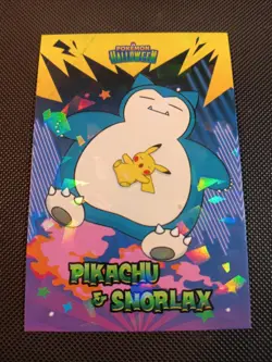 Pokemon 2024 Card Database Halloween Set Snorlax & Pikachu Holo Peru US Seller - Image 1
