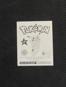 1998 Pokemon Merlin Ditto Series 1 Sticker Card #132 - Image 2