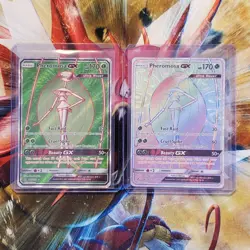Pheromosa GX (Secret Rare) + Pheromosa GX (Full Art) - Pokemon Cards - Lot #367 - Image 1