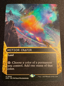 MTG Edge of Eternities - Meteor Crater (0026) (Borderless) - Extended Art - NM - Image 1
