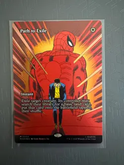 Path to Exile - Borderless FOIL, Spiderman MTG, Mythic, #004 Magic - Image 1