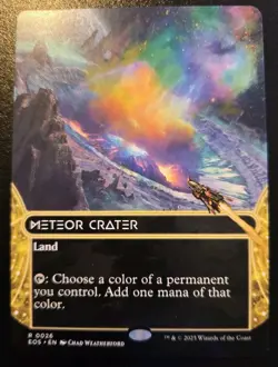Meteor Crater (Borderless) 0026 Rare Edge Of Eternities Magic: The Gathering - Image 1