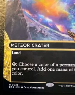 Meteor Crater (Borderless) 0026 Rare Edge Of Eternities Magic: The Gathering - Image 4
