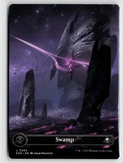 MTG Edge Of Eternities Swamp Borderless x1 NM Land 264 - Image 1
