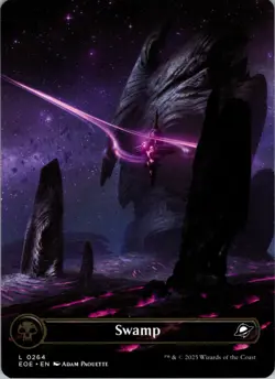 Swamp (0264) (Borderless) - Normal - - - Extended Art - Edge of Eternities - #47 - Image 1