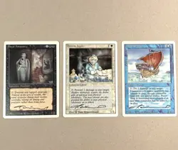 MTG Revised Lot of 3 * ROYAL ASSASSIN, PIRATE SHIP * Signed By Tom Wanerstrand - Image 1