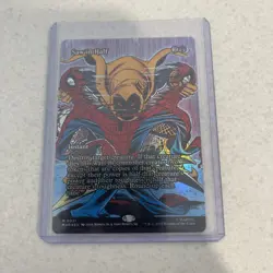 Foil Saw In Half (borderless) M/NM MTG Marvel's Spider-man: Marvel Universe - Image 1