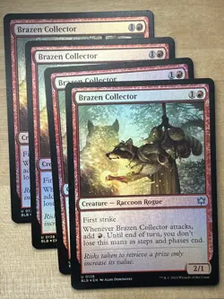 Brazen Collector Foil x4 Playset Bloomburrow BLM MTG - Image 1