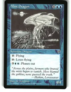 Magic the Gathering - Mirage Mist Dragon Rare 1996 - Image 1