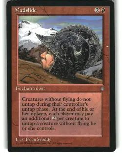 Magic The Gathering - Ice Age Mudslide Rare 1995 - Image 1
