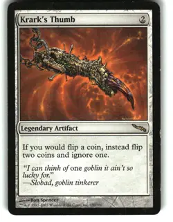 Magic the Gathering - Mirrodin Krark's Thumb 2003 190 Rare - Image 1