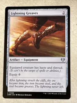 Lightning Greaves Commander Masters Regular - Image 1