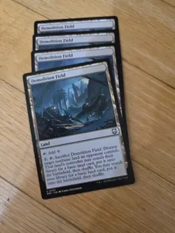 Mtg Demolition Field X4; Commander - Image 1