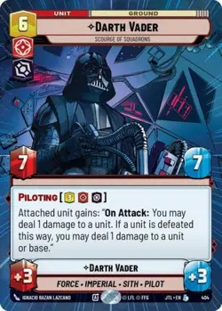 Darth Vader Scourge of Squadrons (Hyperspace) - Near Mint MTG Jump to Lightspeed - Image 1