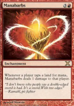 1x Manabarbs Moderate Play MTG Magic - Kid Icarus - - Image 1