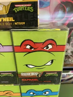 NEW DONATELLO APRIL RAPHAEL MICHELANGELO LEONARDO SQUAROES 100+ DECK BOX TMNT - Image 5