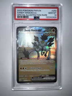 2023 Pokemon SV Paradox Rift Sandy Shocks ex #250/182 PSA 10 - Image 1