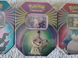 Pokemon TCG Mighty Mysterious Tin Set of Darkrai, Mimikyu & Snorlax. Sealed - Image 2