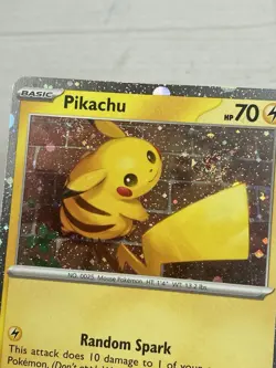 Pikachu 051/162 Temporal Forces Cosmos Holo Promo Pokemon TCG SWIRL NM - Image 3