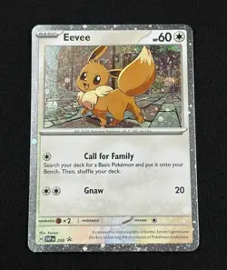 Pokemon TCG Destined Rivals - Eevee SVP 200 Checklane Blister Promo (Cosmo Holo) - Image 1