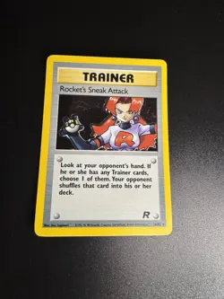 Rocket's Sneak Attack Team Rocket Pokemon Unlimited Holo Rare - Image 1
