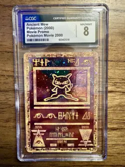 Pokemon TCG Ancient Mew Holo Movie Promo 2000 WOTC CGC NM/MINT+ 8 - Image 1