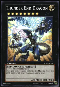 Yu-Gi-Oh! - Thunder End Dragon 2014 SP14-EN021 Common 1st Edition - Image 1