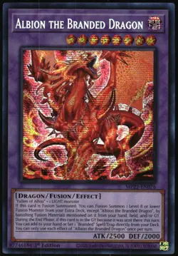 Yu-Gi-Oh! - Albion the Branded Dragon 2022 MP22-EN076 Secret Rare 1st Edition - Image 1
