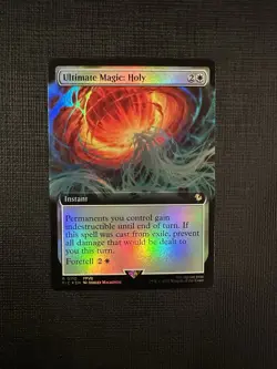 Ultimate Magic: Holy (Extended Art) -Foil Near Mint MTG Commander: FINAL FANTASY - Image 1