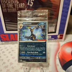 2023 Umbreon 130/197 Gamestop promo Pokemon Card Sealed - Image 1