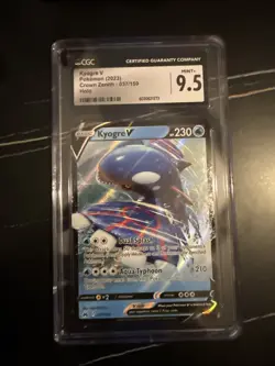 Pokemon Kyogre V Crown Zenith 037/159 CGC Graded 9.5 Holo Card - Image 1