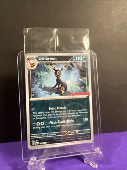 2023 Umbreon 130/197 Gamestop promo Pokemon Card Sealed English Stamped - Image 2