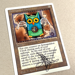 Lot of 3 Vintage MTG Revised Cards * Signed and Altered by Artist Amy Weber * - Image 3