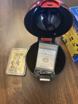 1999 Pokemon Burger King Limited Edition Trading Cards 23K Gold-Plated Pikachu - Image 2