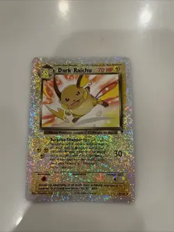 Pokemon 2002 Legendary Collection Reverse Foil Dark Raichu Holo Rare Card #7/110 - Image 1