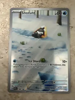 Pokemon Snorunt Holo Rare Card 188/182 Sv04: Paradox Rift (NM) - Image 1