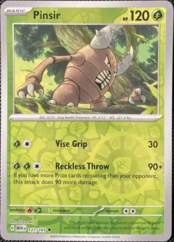 Pinsir 127/165 Sv: Scarlet & Violet 151 Reverse Holo - Pokemon Card - Image 1