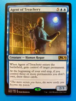 MTG 1x Agent of Treachery # 43 Core Set 2020 M20 Magic the Gathering Card x1 NM - Image 1