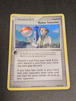 Pokemon Card - Holon Scientist Delta Species 97/113 Reverse Holo Stamped - Image 1