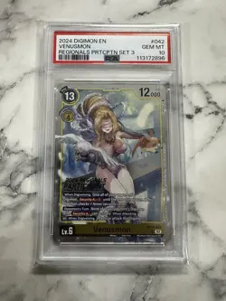 Digimon Card Game Venusmon BT10-042 Regionals Participant 2024 Promo Pop 1! - Image 1