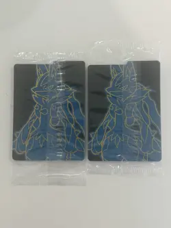 Riolu Mega Evolution ETB Pokemon Card Promo 010 both cards - Image 2